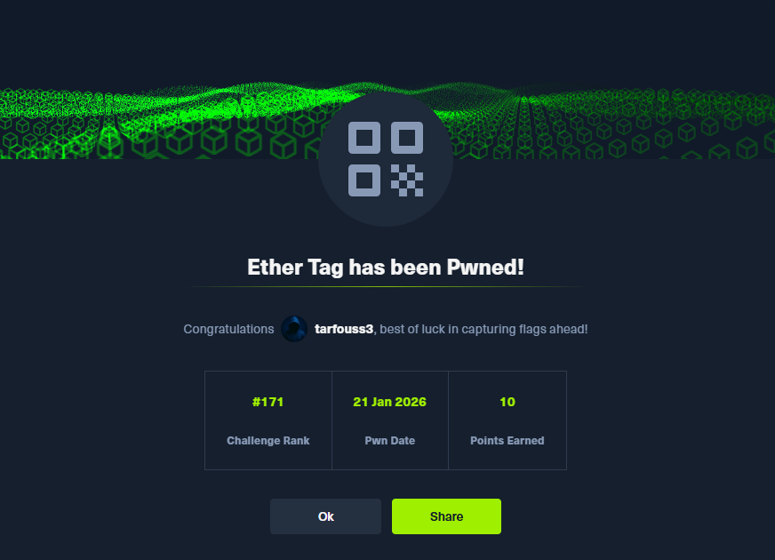 Ether Tag HTB ICS challenge Write-up