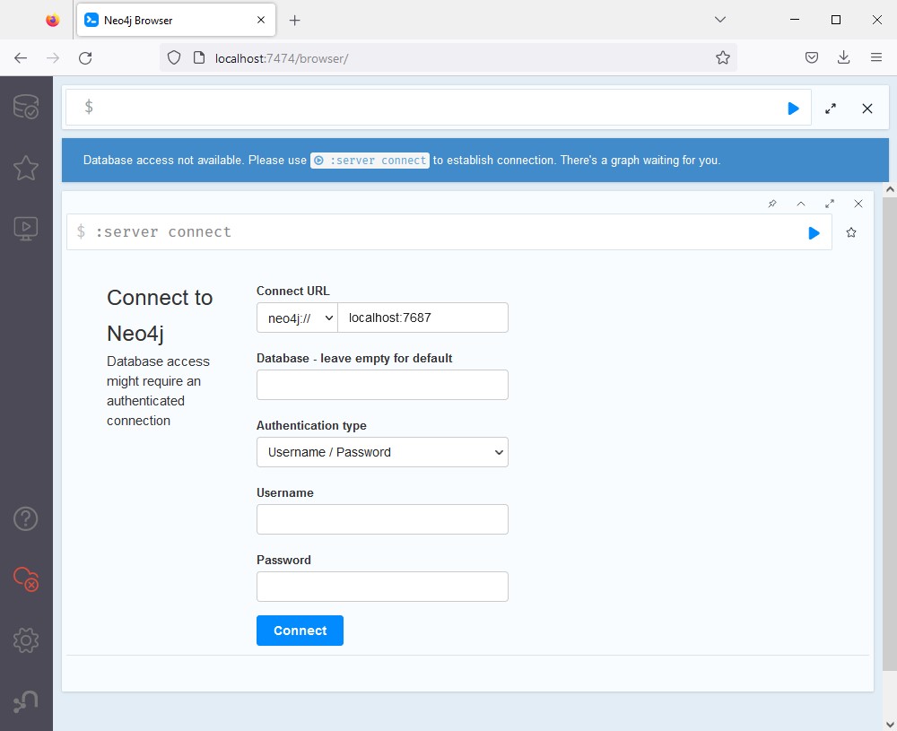 Neo4j web console
